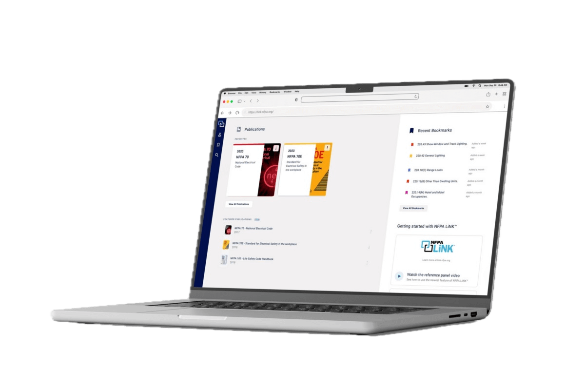 NFPA LiNK on laptop