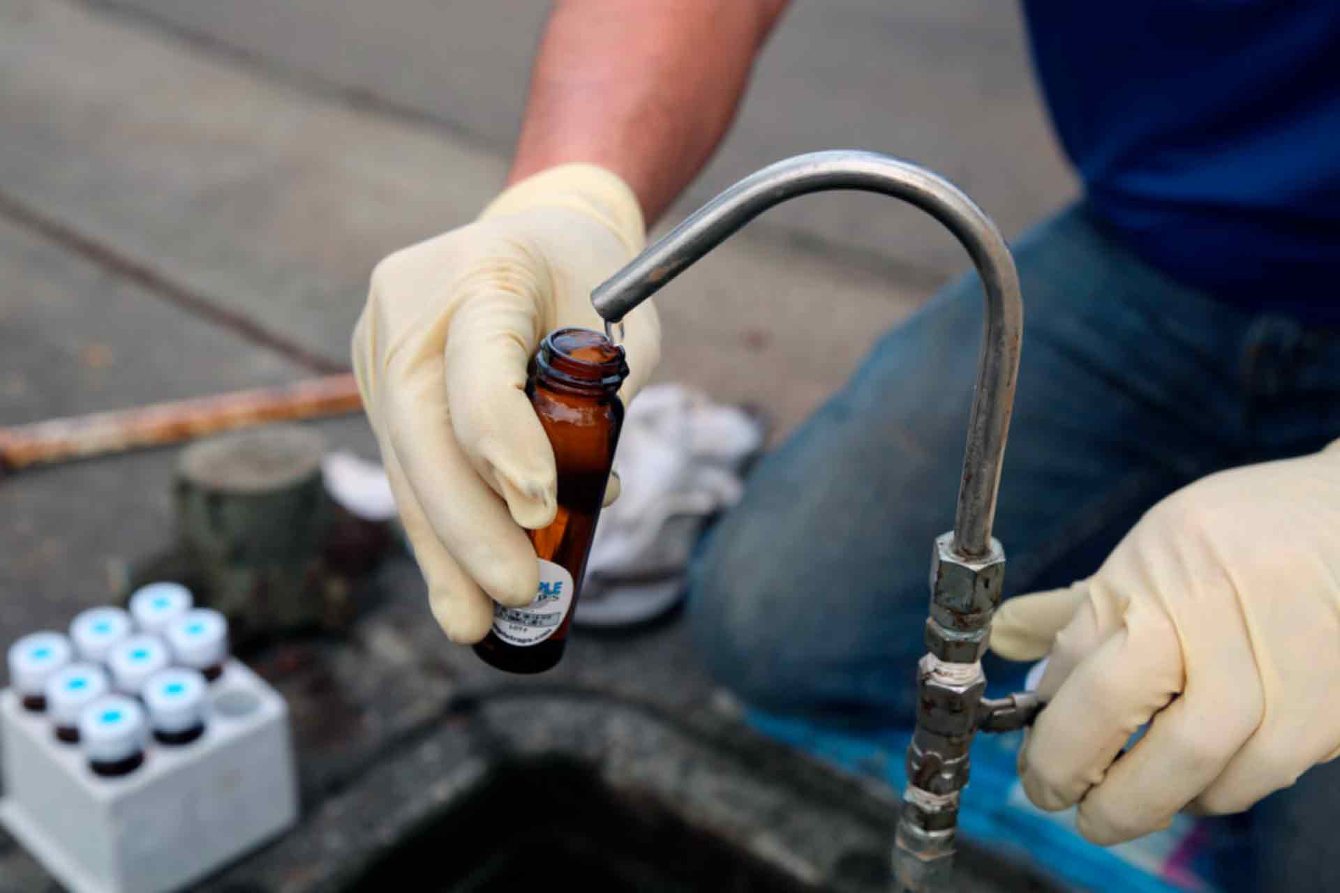 drinking water sampling in Okinawa and Tokyo, Japan